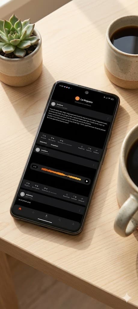 Captura real de la app con enfoque en seguridad